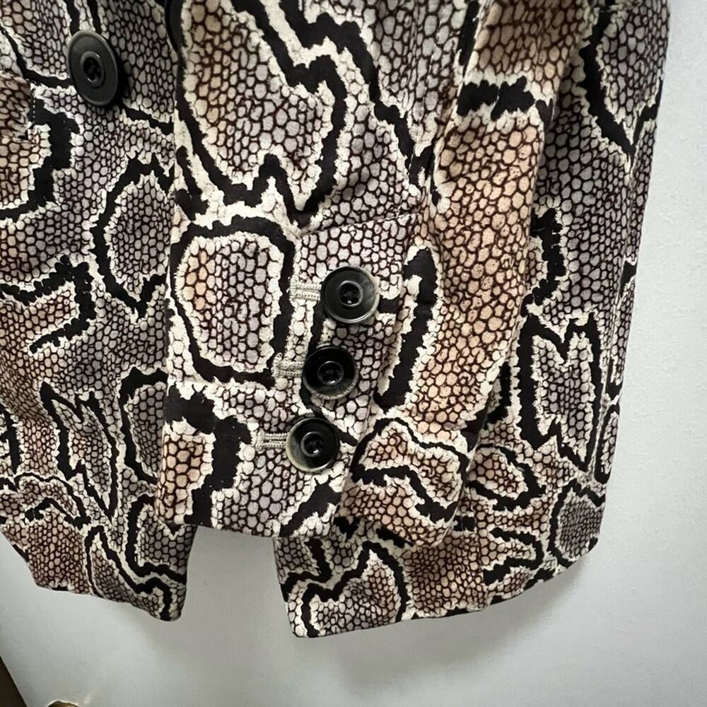 Cabi Double Breasted Python Blazer Size 6 - image 11